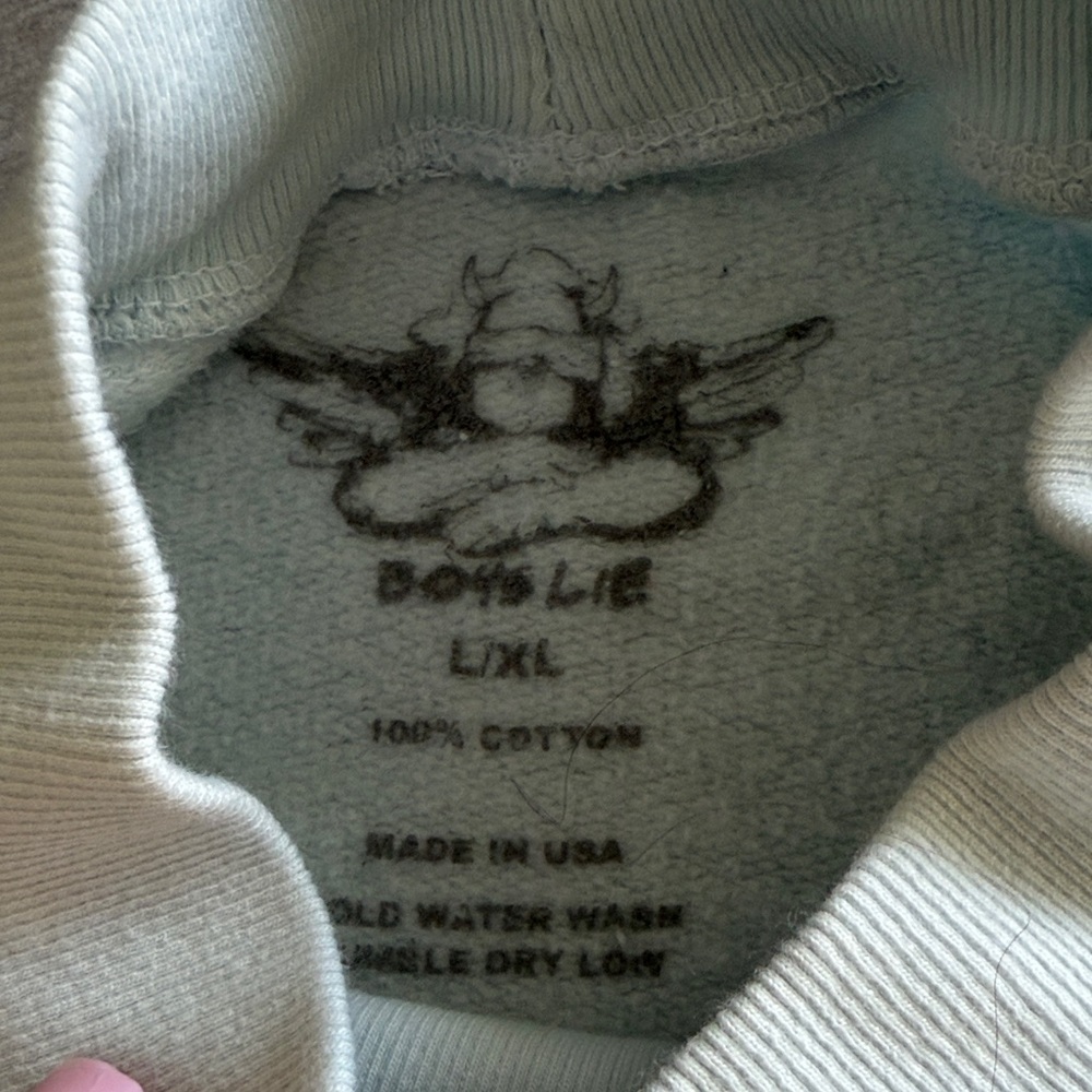 Boys Lie Light Blue Graphic Sweatshirt - Picture 3 of 4